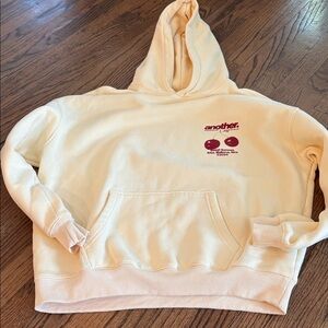 Another Cotton light yellow Hoodie Small EUC!!